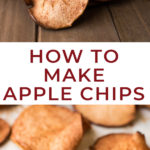 If you're looking for a healthy after-school fall snack Cinnamon Apple Chips are a perfect h! These baked apple chips are an easy snack and there's only two ingredients! #fallsnacks #fall #snack #snacks #healthy #easy #vegansnack #applechips #bakedchips #bakedapples #bakedapplechips #letseatcake #vegan #lovemyralphs #ralphs #sponsored