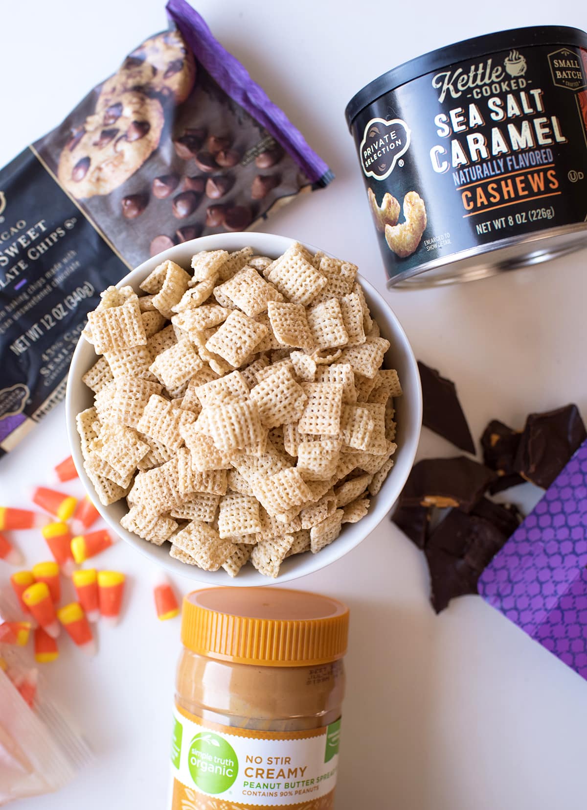 Halloween Puppy Chow - Ingredients