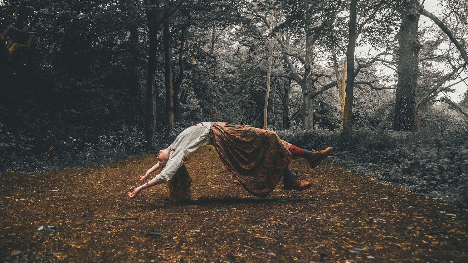 Halloween Hashtags for Instagram - levitating witch
