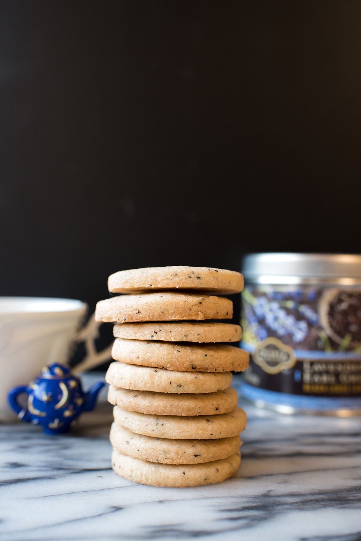 Lavender Earl Grey Shortbread Cookies