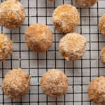 Pumpkin Donut Holes - cooling rack