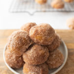 Pumpkin Donut Holes - plate