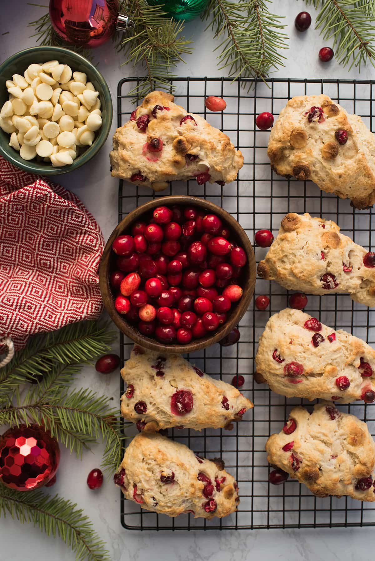 Cranberry White Chocolate Scones