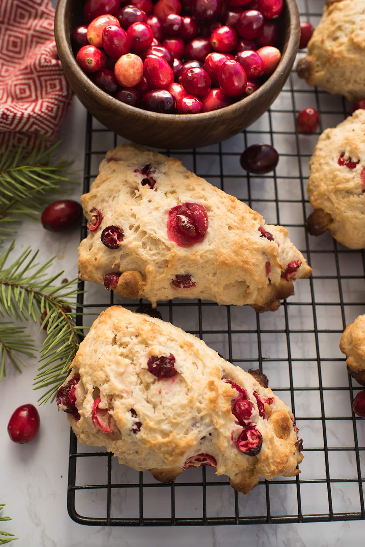 Cranberry White Chocolate Scones