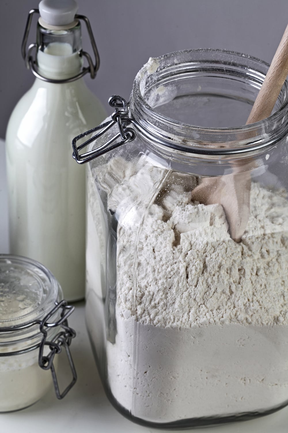 Liquid Dry Measurement Conversion Charts - Flour in a jar