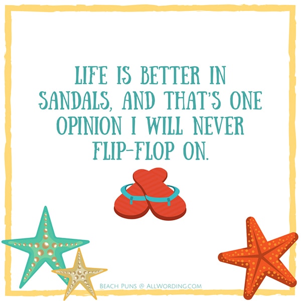 Beach Puns - Flip Flops