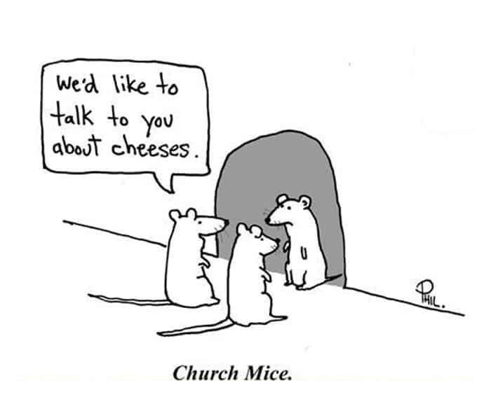 Cheese Puns - Church Mice