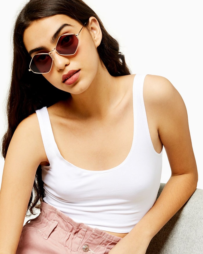 Sunglasses for summer 2019 - metal hexagonal topshop