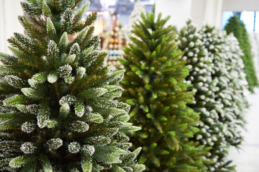 artificial christmas trees