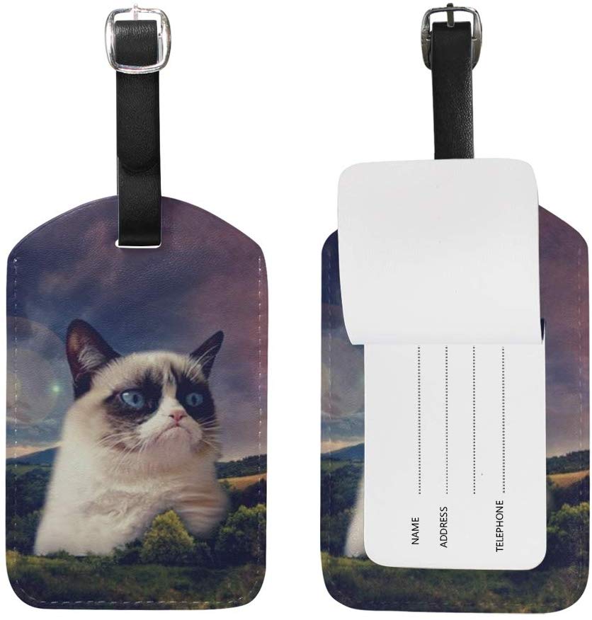 funny luggage tags - grumpy cat tag