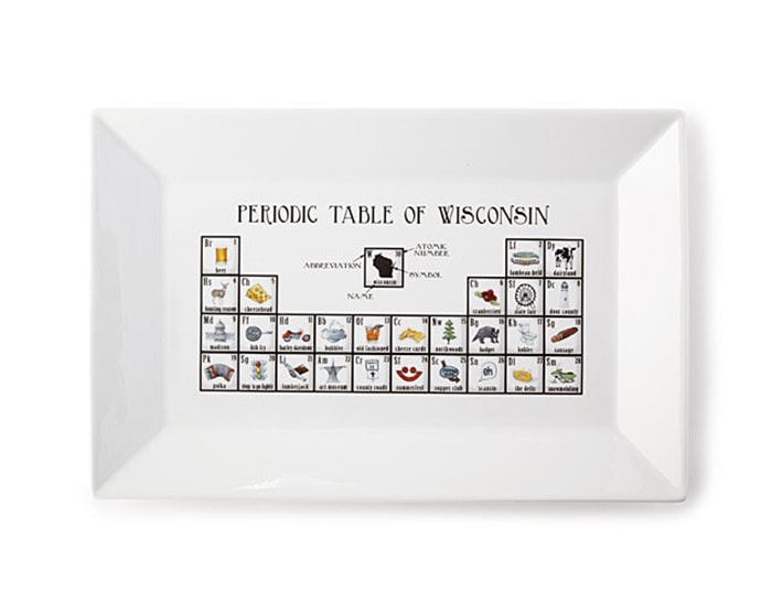  State Element Serving Platters Wisconsin