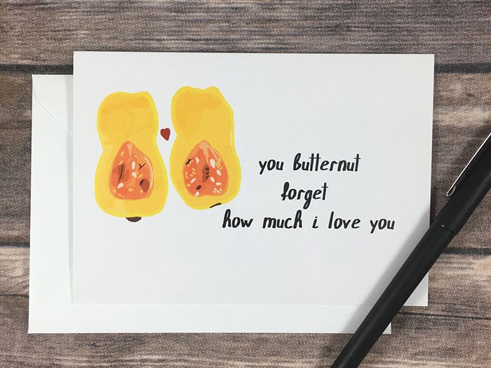 Thanksgiving Puns - Butternut forget about me