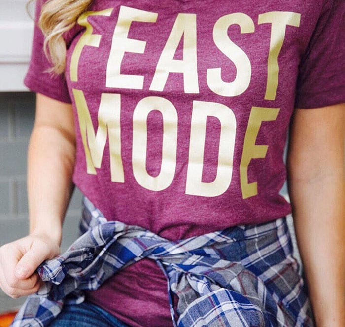 Thanksgiving Puns - feast mode shirt