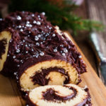 Chocolate Yule Log Cake - Buche de Noel