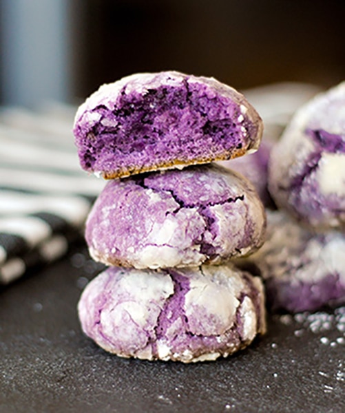 Ube Desserts - Crinkle Cookies