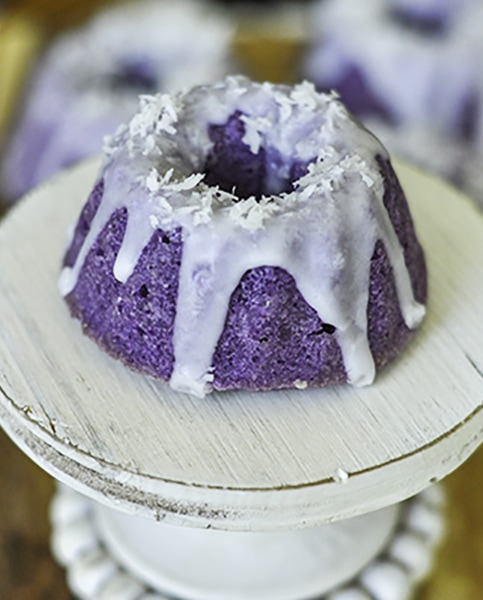 Ube Desserts - Mini Bundt Cake