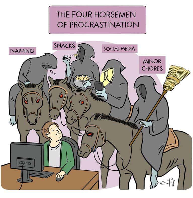 working from home memes - four horsemen