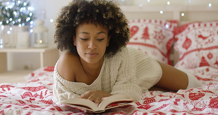 Common Sexual Fantasies - women reading in bed