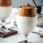 Dalgona Coffee with cocoa powder