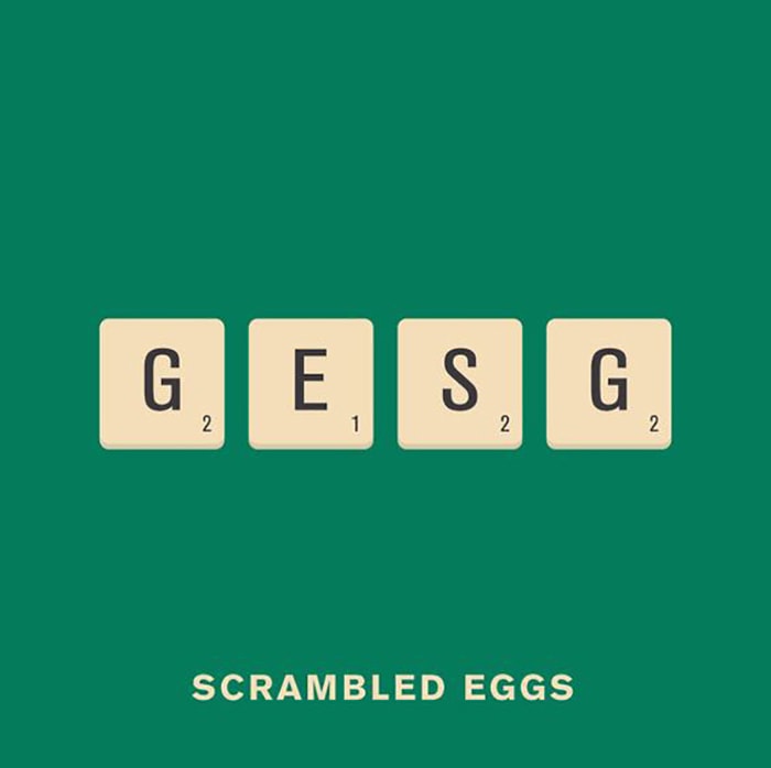 Scrambled Eggs Visual Pun