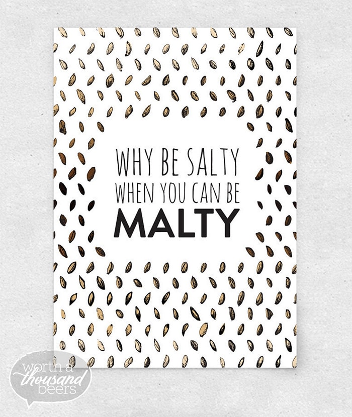 Beer Puns - Malty