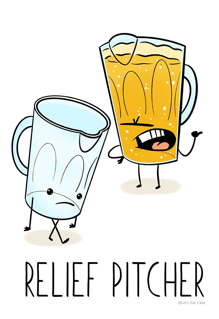 Beer Puns - Relief Pitcher