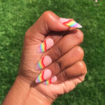 Best Press-On Nails - Pride Rainbow Swirls