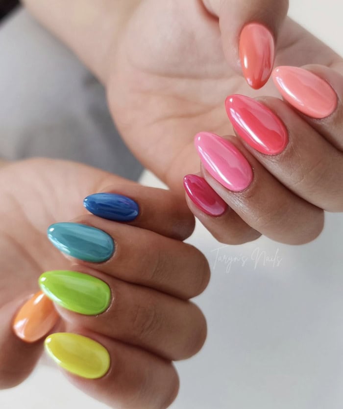 Simple Pride Nails