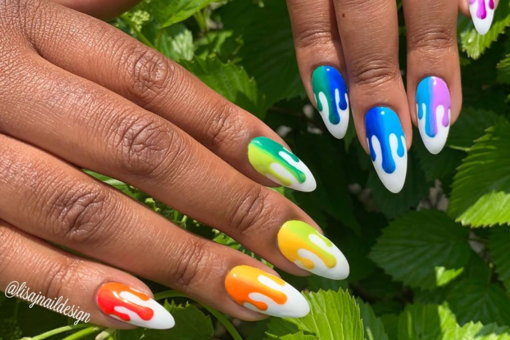 Colorful Pride Nail Designs for Short Nails - wide 2