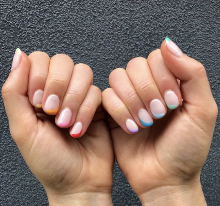 Rainbow Pride Nails