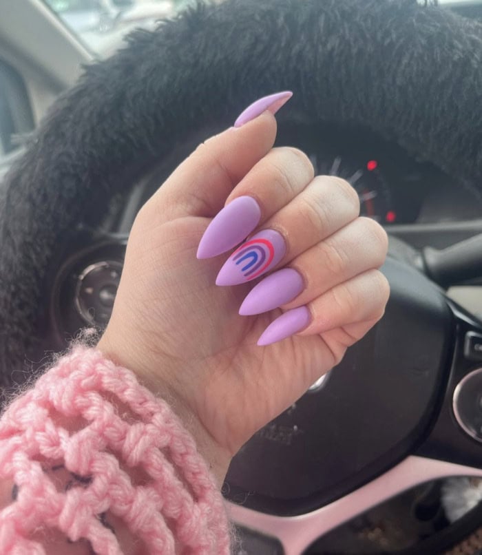 Bi Pride Nails