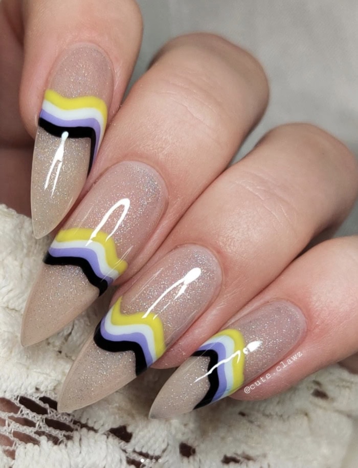 Non Binary Pride Nails