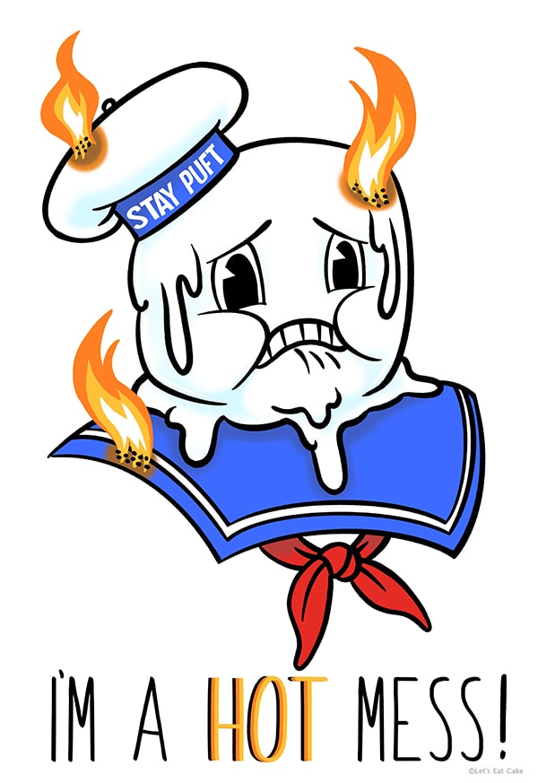 Smores Puns - Melting Stay Puft Marshmallow Man