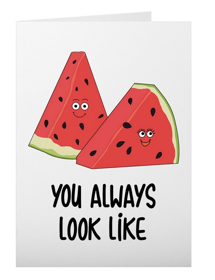 Watermelon Puns - one in a melon