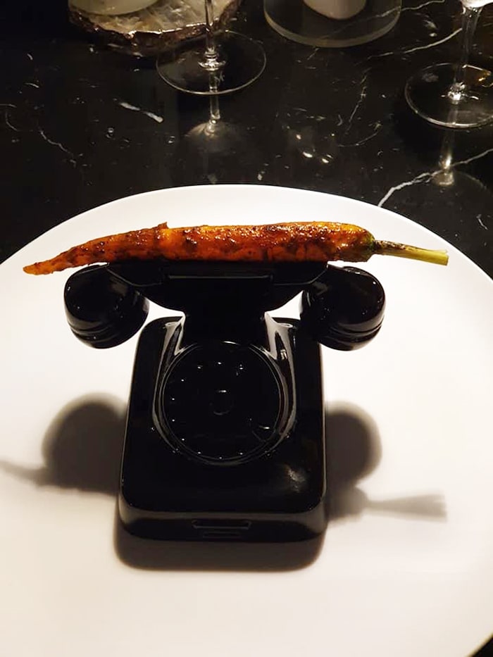 We Want Plates - carrot on telephone