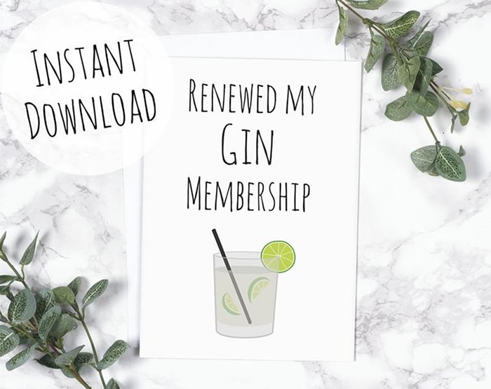 Alcohol Puns - gin membership