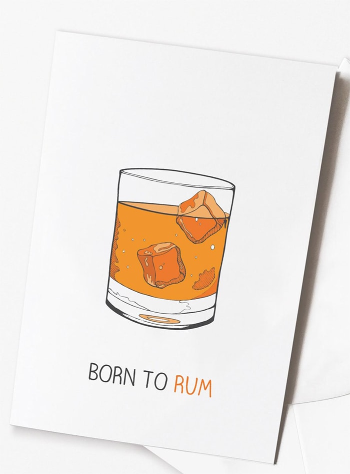 Alcohol Puns - born to rum