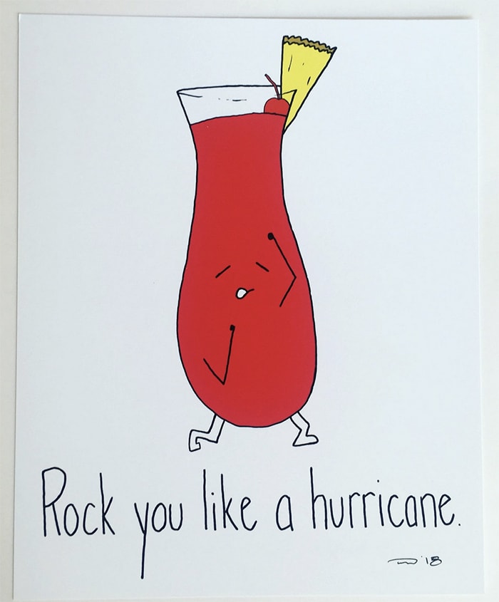 Alcohol Puns - Hurricane