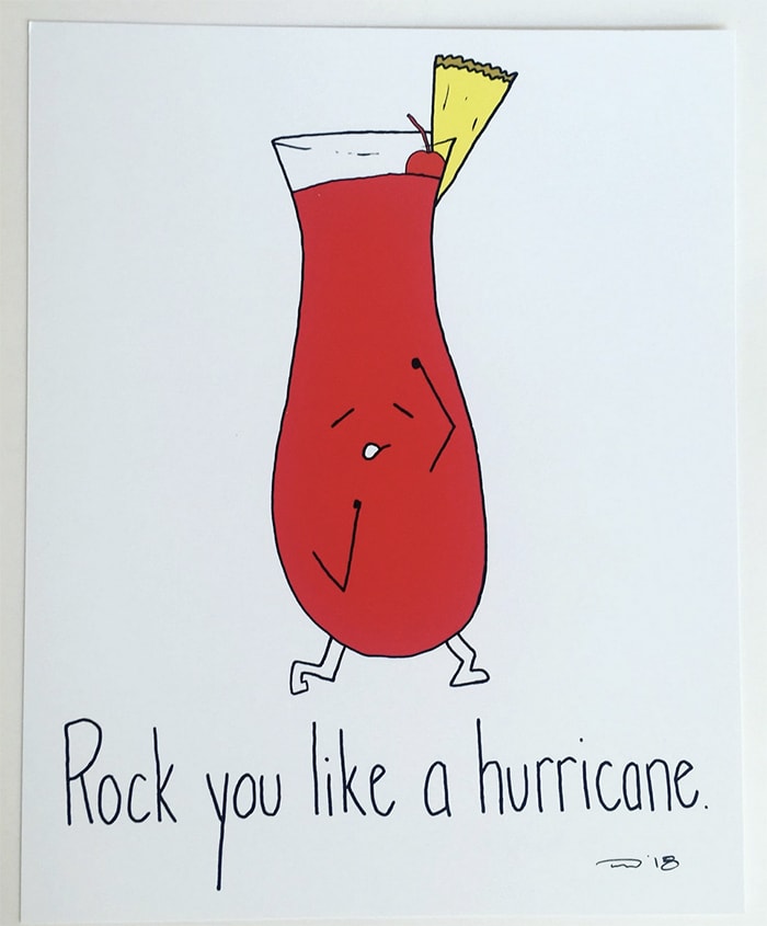 Alcohol Puns - Hurricane