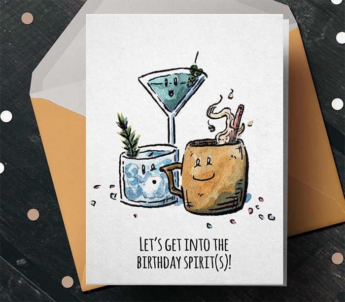 Alcohol Puns - Happy Spirits