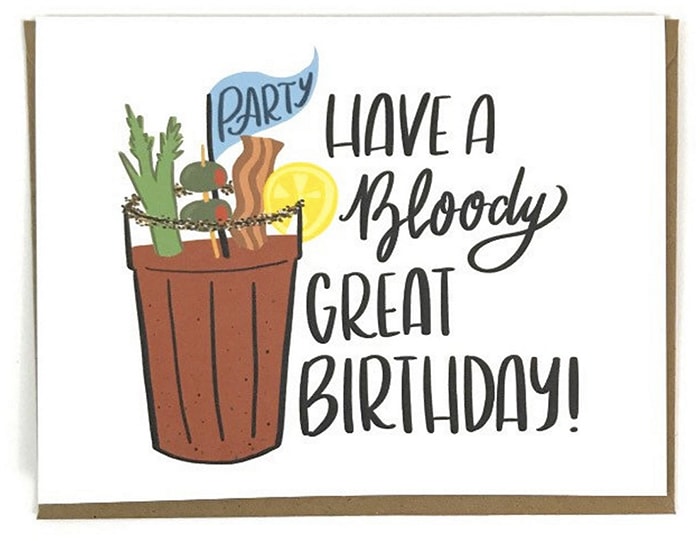 Alcohol Puns - Bloody Mary Birthday