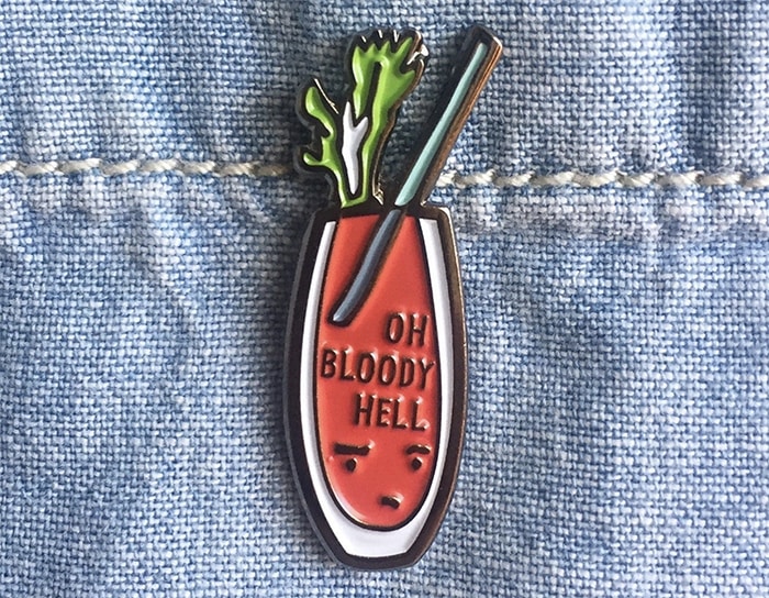 Alcohol Puns - Bloody Mary Pin