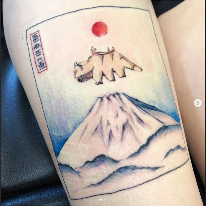 Avatar the Last Airbender Tattoos - Appa Watercolor