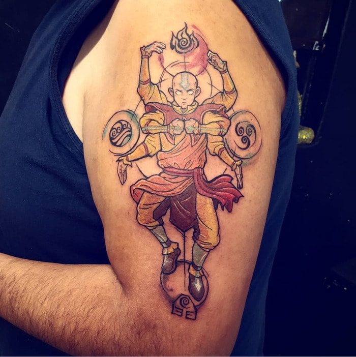 Avatar the Last Airbender Tattoos - Aang
