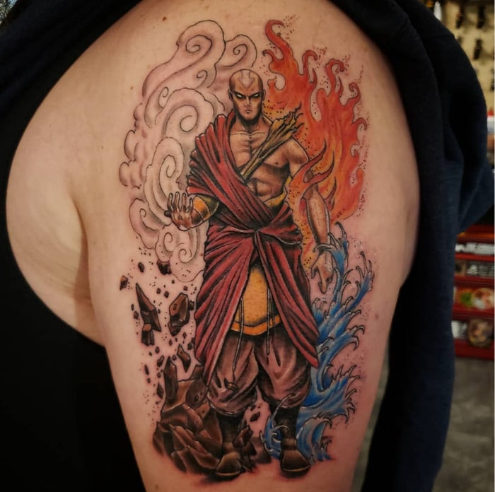 Heres 20 Avatar The Last Airbender Tattoo Ideas to Inspire Your Own  Avatar  tattoo Atla tattoo Fandom tattoos