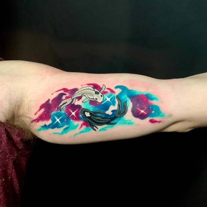Avatar the Last Airbender Tattoos - Moon and Water Spirit Koi Fish