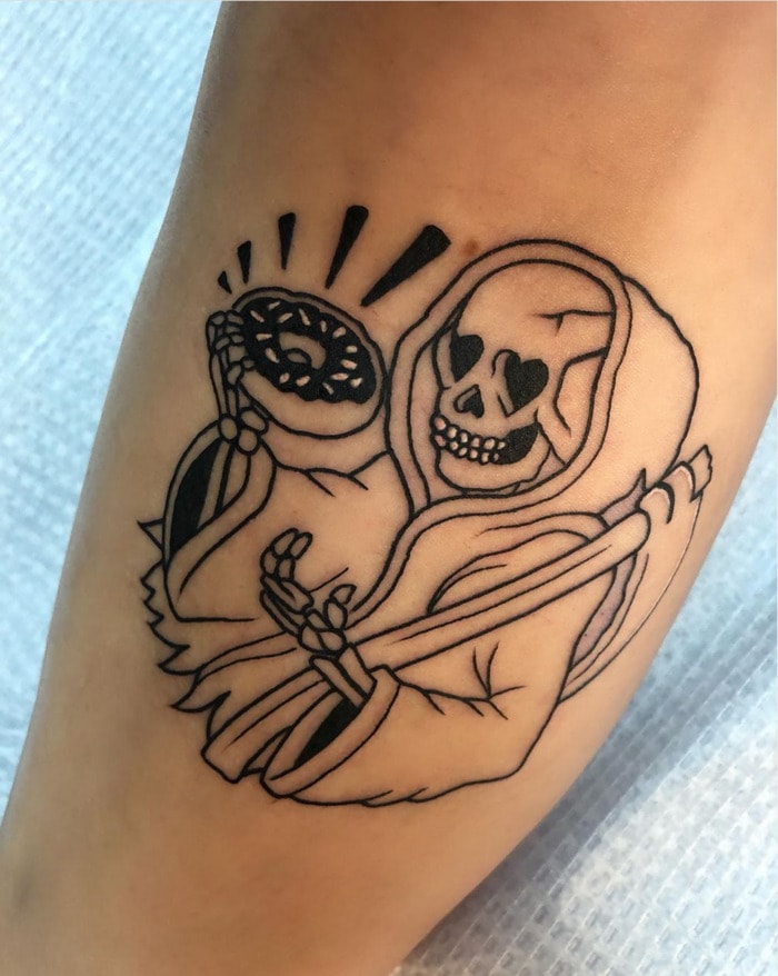 Donut Tattoos - Skeleton