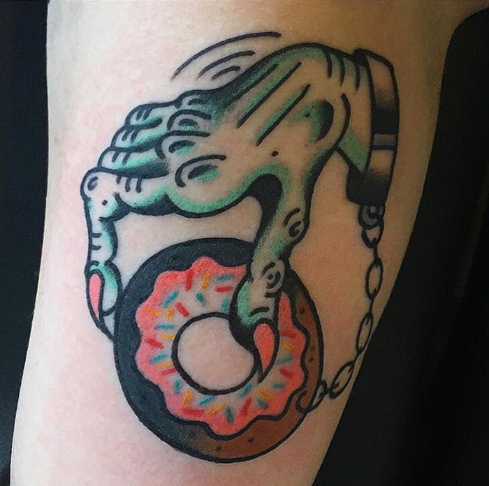 Donut Tattoos - Ball and Chain
