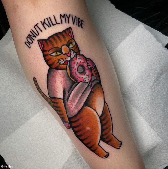 Donut Tattoos - Cat