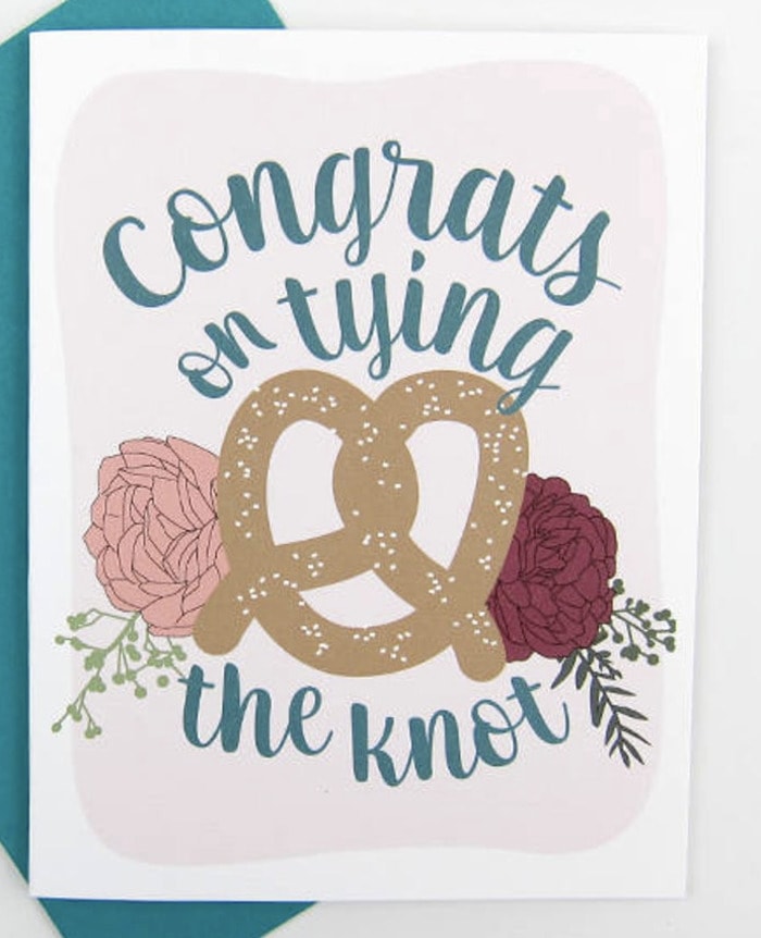 Pretzel Puns - Congrats on Tying the Knot